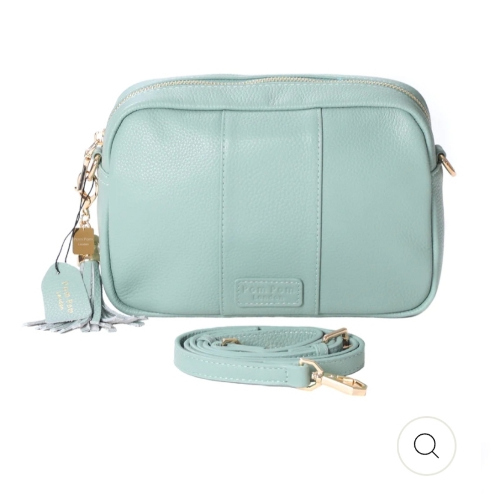 New Pom Pom London City Bag in Pistachio